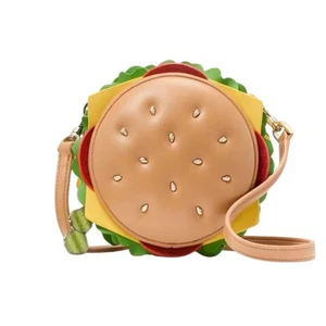 Bolso Bandolera Kate Spade New York 3D Hamburguesa Raro Novedad Cartera de Comida Nuevo con Etiquetas - Imagen 1 de 5