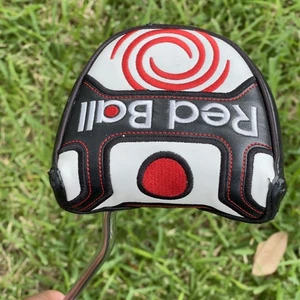 Odyssey Red Ball Putter 34 Inch Right Handed SuperStroke Grip Mallet Headcover - Picture 1 of 16