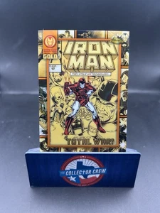 2025 Topps Chrome MARVEL Iron Man Gold Card 02/25 Orange Wave Refractor #IM5 - Picture 1 of 2