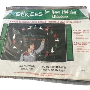 Vintage Stik-ees Reusable Christmas Decorations - Picture 1 of 5