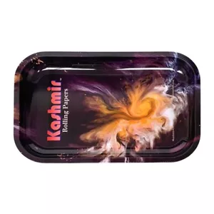 Kashmir Metal Cigarette Rolling Tray Set of 3-10.5x6.25 - Small Rolling Tray Set - Picture 1 of 7