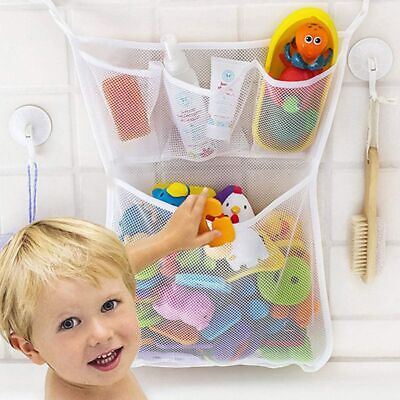 Baby Cartoon Bathroom Mesh Bag For Kids Bath Toy Storage Basket Toys Net Bag AU • 10.39$