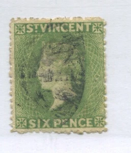 St.Vincent QV 1862 6d used - Picture 1 of 1