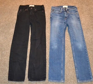(2) Abercrombie fitch kids 1892 jeans slim & straight girls sz. 9/10 - Picture 1 of 12