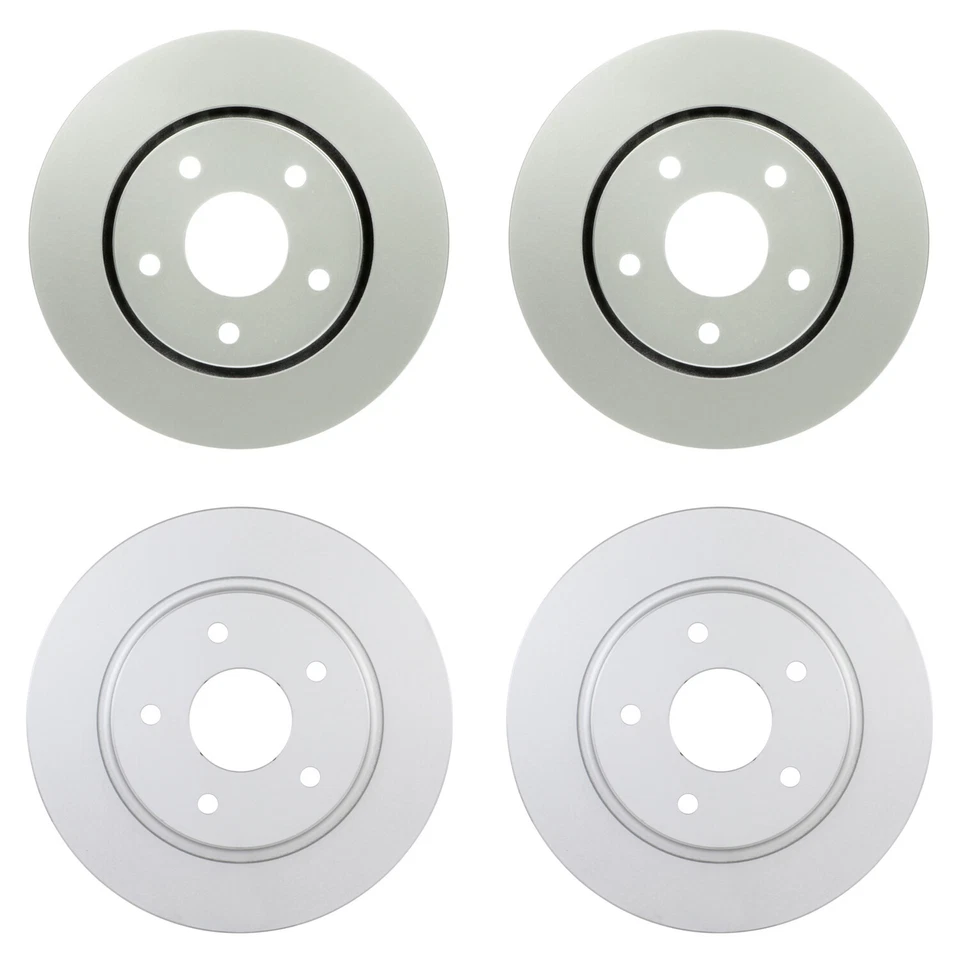 Kit de pastillas de freno de disco rotores delanteros traseros Bosch QuietCast para viaje por ciudad y campo Foto 1 de 1