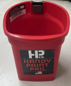 HANDy 2500 Red Plastic Paint Bucket 1 qt. with Adjustable Hand Strap - Picture 1 of 3