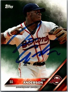 Topps Pro Debut #35 2016 Tim Anderson firmado/automático - Imagen 1 de 2