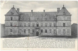 Ancy-le-Franc 89 Le Château CPA écrite à Madame Roy le 16 Janvier 1915 - Imagen 1 de 2