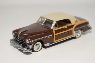 B7 1:43 FRANKLIN MINT CHRYSLER TOWN & COUNTRY BROWN WOODY NEAR MINT CONDITION - Immagine 1 di 4