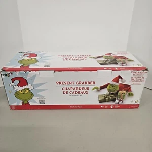 Grinch 1.6ft Indoor Xmas Decoration Sound & Motion Activated "Present Grabber" - Picture 1 of 7