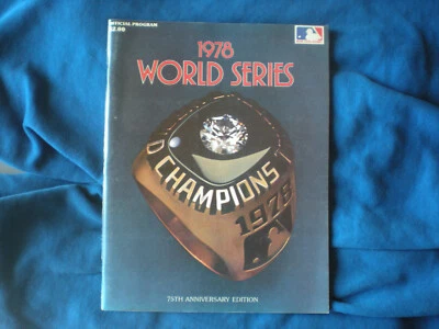 1978 WORLD SERIES YANKEES DODGERS  YANKEE STADIUM  PROGRAM - Image 1 of 2