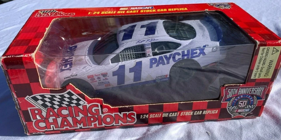 De colección Nascar Brett Bodine #11 Paychex 1999 Ford escala 1:24 diecast 50 aniversario.  Foto 1 de 4