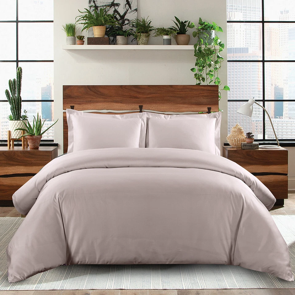 Silky Luxury Soft Duvet Cover Set 100% Cotton 600 Thread Count 3 Available Sizes - Image 1 of 1