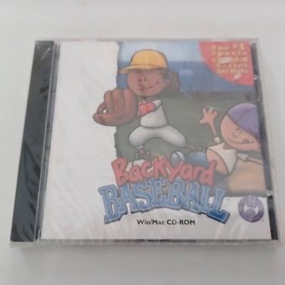 Backyard Baseball PC CD-ROM Game NEW Sealed Original 1999 Humongous - Image 1 of 2