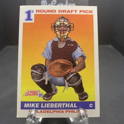 1991 Score Mike Lieberthal #683 Rookie RC Philadelphia Philles - Image 1 of 2