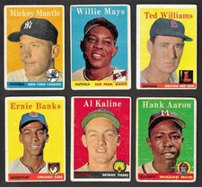 1958 Topps Baseball:  "Off Grade" Set Break Choose Your Card (#3 to #474)