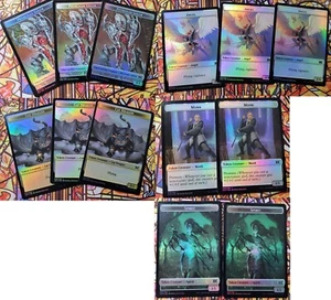 13x Varias FICHAS DE LÁMINA Doble Cara Doble Maestros 2022 2X2 COMO NUEVAS Magic The Gathering - Imagen 1 de 12