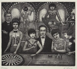 PATRICIA NIK-DAD: Exlibris for Gordon P. Smith; in Passepartout - Photo 1/2