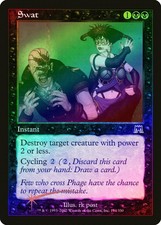 Swat FOIL Onslaught NM Black Common MAGIC THE GATHERING MTG CARD ABUGames
