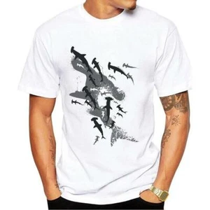 Men T-Shirt: Hammerhead Shark Style - White - Bild 1 von 4