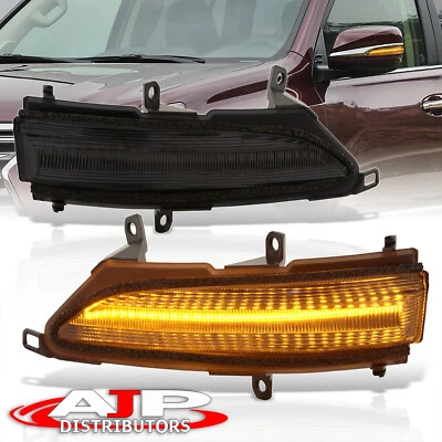 Smoke LED Dynamic Side Mirror Turn Signal Lights For 2010-2021 Lexus GX460 LX570 - Image 1 of 4