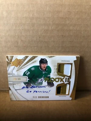 2013-14 SPx Spectrum #166 Alex Chiasson PATCH AUTO 28/30 - Image 1 of 2