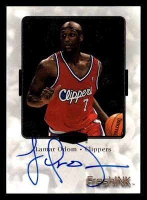 Cortapelos automáticos Flair Showcase Lamar Odom 1999-00 tinta fresca novato ZZ3970 Foto 1 de 2
