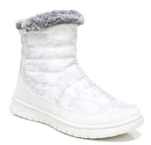 Ryka Womens Suzy Nylon Ankle Shearling Boots Camo White 7.5M - Picture 1 of 5