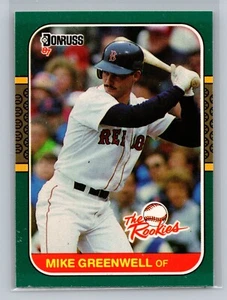 1987 Donruss The Rookies Mike Greenwell #4 - Boston Red Sox - Picture 1 of 2