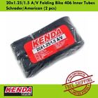 Kenda 20X1.25/1.5 A/V Folding Bike 406 Inner Tubes Schrader/American (2 Pcs)