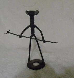 Vintage Metall Kunst Stock Mann Cowboy Muttern Schrauben OOAK Volkskunst - Bild 1 von 5