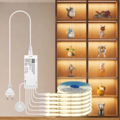 Under Cabinet Collection Display Cob LED Strip Light Bookcase Wardrobe Closet La - Image 1 of 4