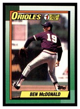 1990 Topps #774 BEN MCDONALD RC Baltimore Orioles ~F7S
