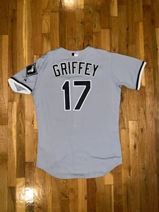 KEN GRIFFEY JR AUTHENTIC Majestic CHICAGO WHITE SOX Grey Jersey 44 Mariners - Picture 1 of 5