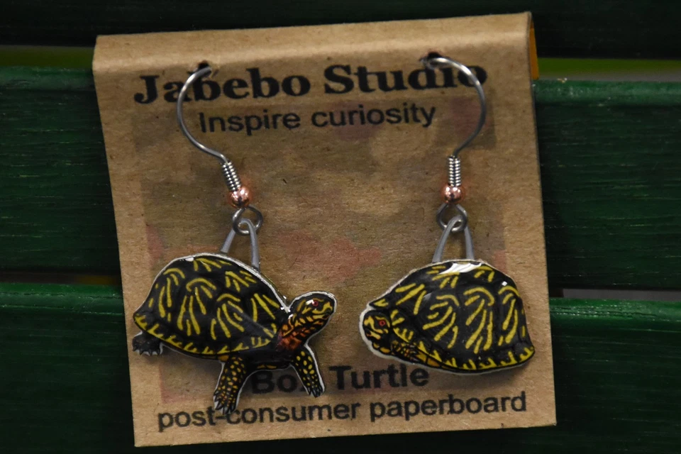 Pendientes Jabebo Caja Tortuga Foto 1 de 1