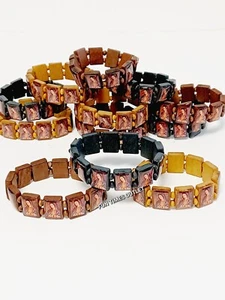 12 Pc Virgen Guadalupe Bracelets Favors Communion Pulseras Recuerdos Bautizo - Picture 1 of 5