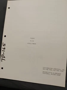 Thorens TD 165 Plattenspieler Service Manual Original - Bild 1 von 1
