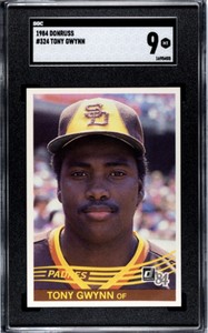 1984 Donruss  #324 Tony Gwynn SGC 9 San Diego Padres Hall-Of-Fame