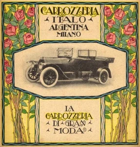 R.Ventura-CARROZZERIA ITALO ARGENTINA-Ascoli Piceno Pubblicità Vintage - Imagen 1 de 1