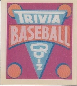 1987 Sportflics #106 Mini Baseball Trivia Hologramm MLB Baseball Sammelkarte - Bild 1 von 2