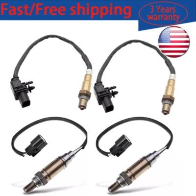 4PCS Oxygen O2 Sensor Up+Downstream For Ford F-250 Super Duty 6.2L V8 2012-2016 - Image 1 of 4