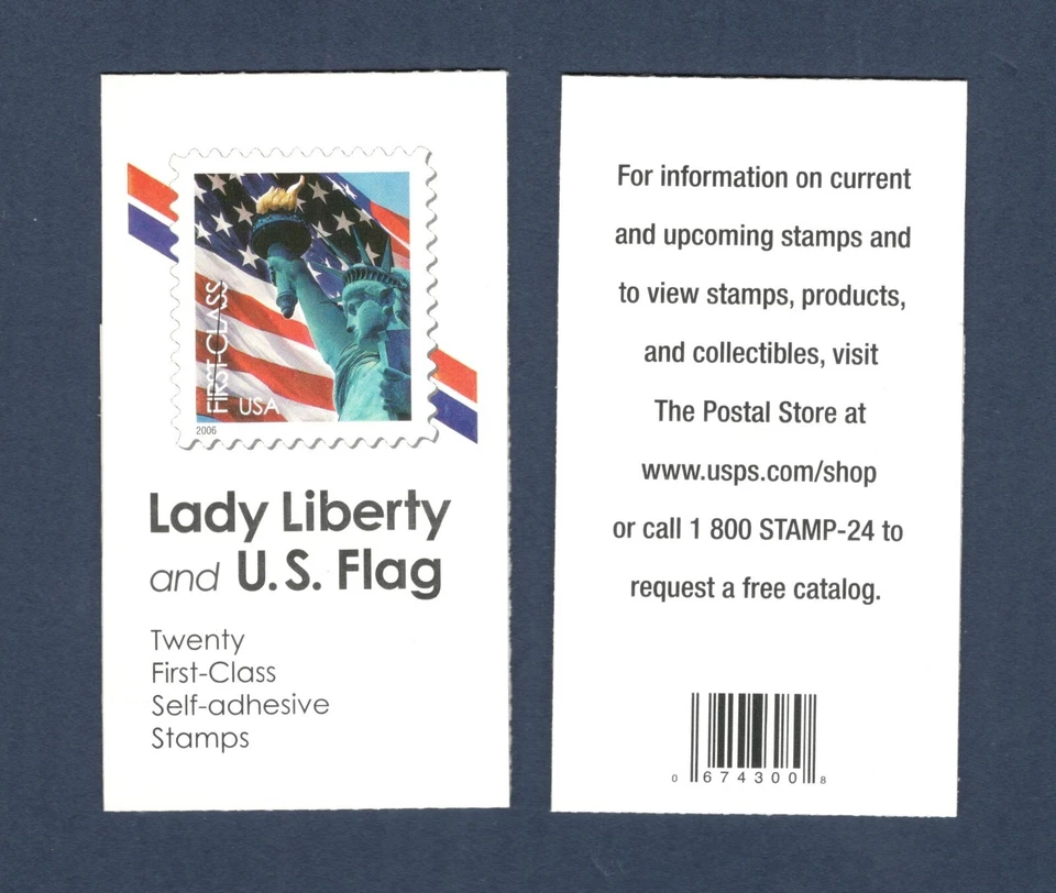 Sc # BK 300 (3974) ~ Booklet of 20 ~ Non-denominated Statue of Liberty Issue - Image 1 of 1