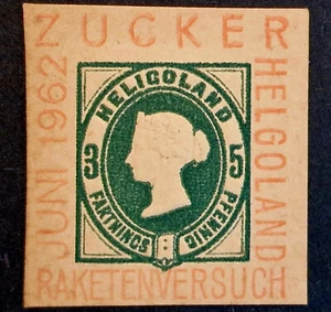 Germany MNH - Sugar Missile Factory Heligoland Queen Victoria GB Stamp - Picture 1 of 3