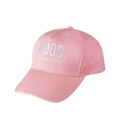 Nueva gorra de béisbol Dsquared2 madera rosa algodón 100 % genuina Foto 1 de 4