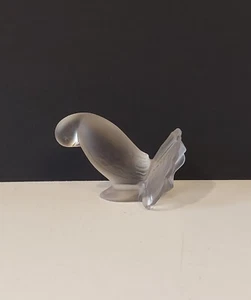 Beautiful Lalique Style Frosted Glass Bird Figurine - Picture 1 of 13