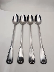 Oneida Rogers Deluxe COLONIAL MOOD Iced Teaspoons Set of 4 - Picture 1 of 2