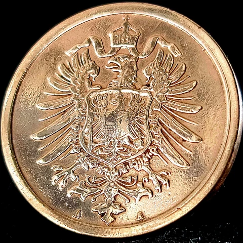 Deutsches Reich *Beautiful* German Empire 2 Pfennig Genuine 100+ Year Old Coin Cover