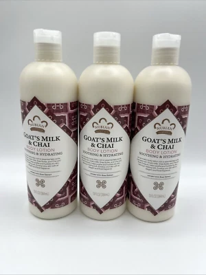 Nubian Heritage Lotion, Goats Milk and Chai, 13 Ounce 3 Pack - Image 1 of 4