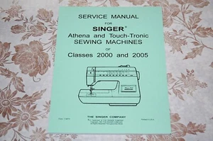 Service Manual on CD for Singer Athena & Touch-Tronic 2000 2005 Sewing Machines  - Picture 1 of 12