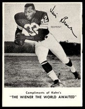 1962 Kahn's reprint #NNO Jim Brown   Football Cleveland Browns